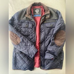 Vince Camuto Mixed Media Quilted Jacket